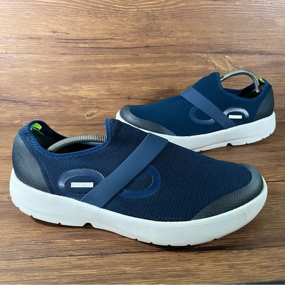 OOFOS OOMG Eezee Low Blue Orthotic Slip-On Sneakers Men’s Size 14 Shoes - Picture 11 of 11